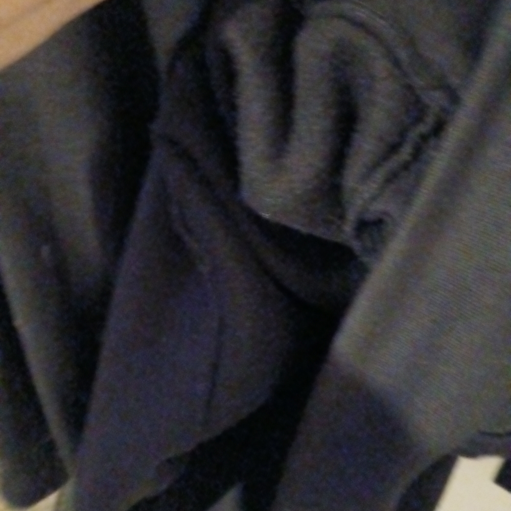Black Hoodie with Tie Dye Blue Design Flag & Hood. - Picture 7 of 9